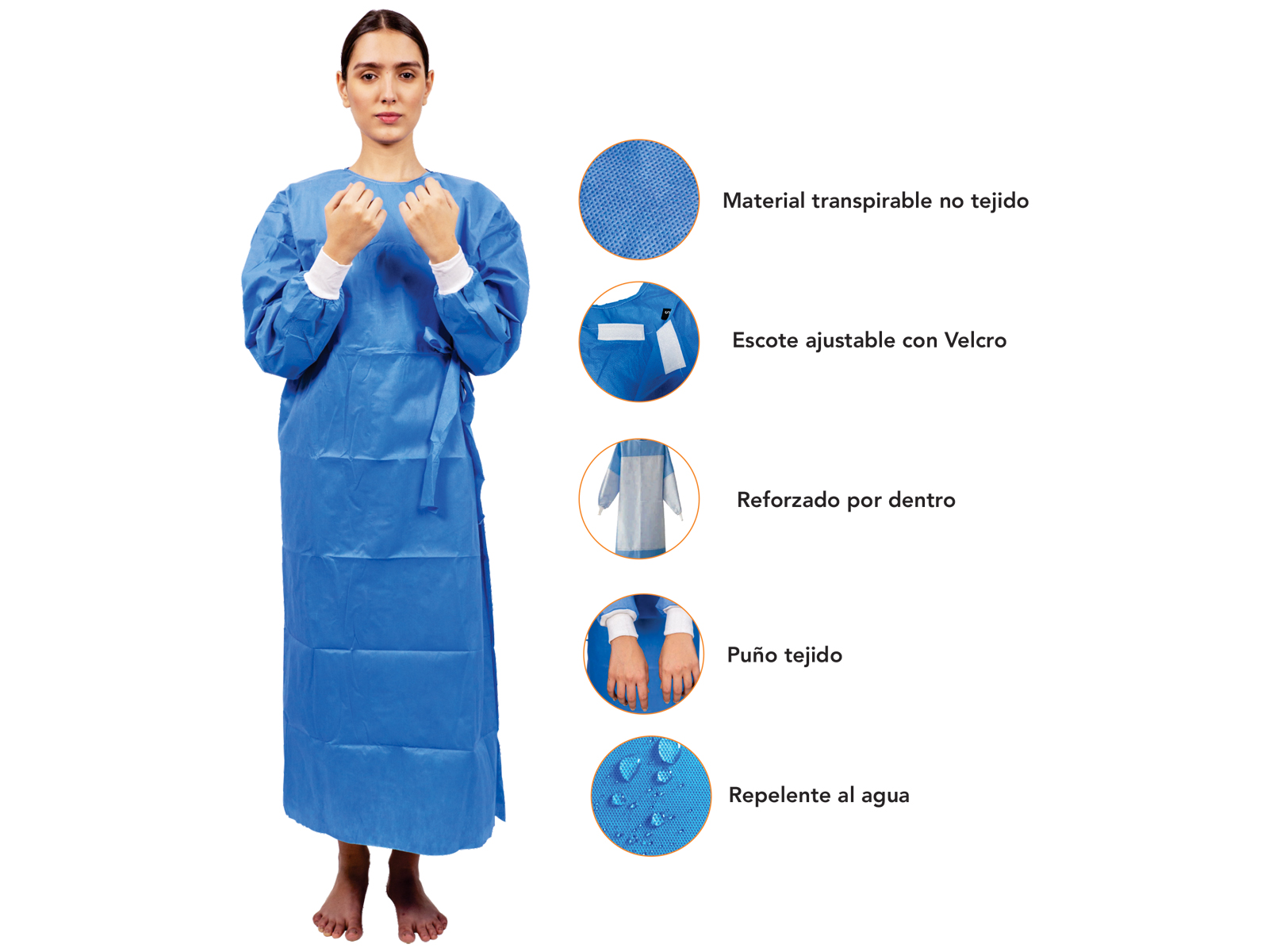 BATAS QUIR&Uacute;RGICAS ENVOLVENTES REFORZADAS