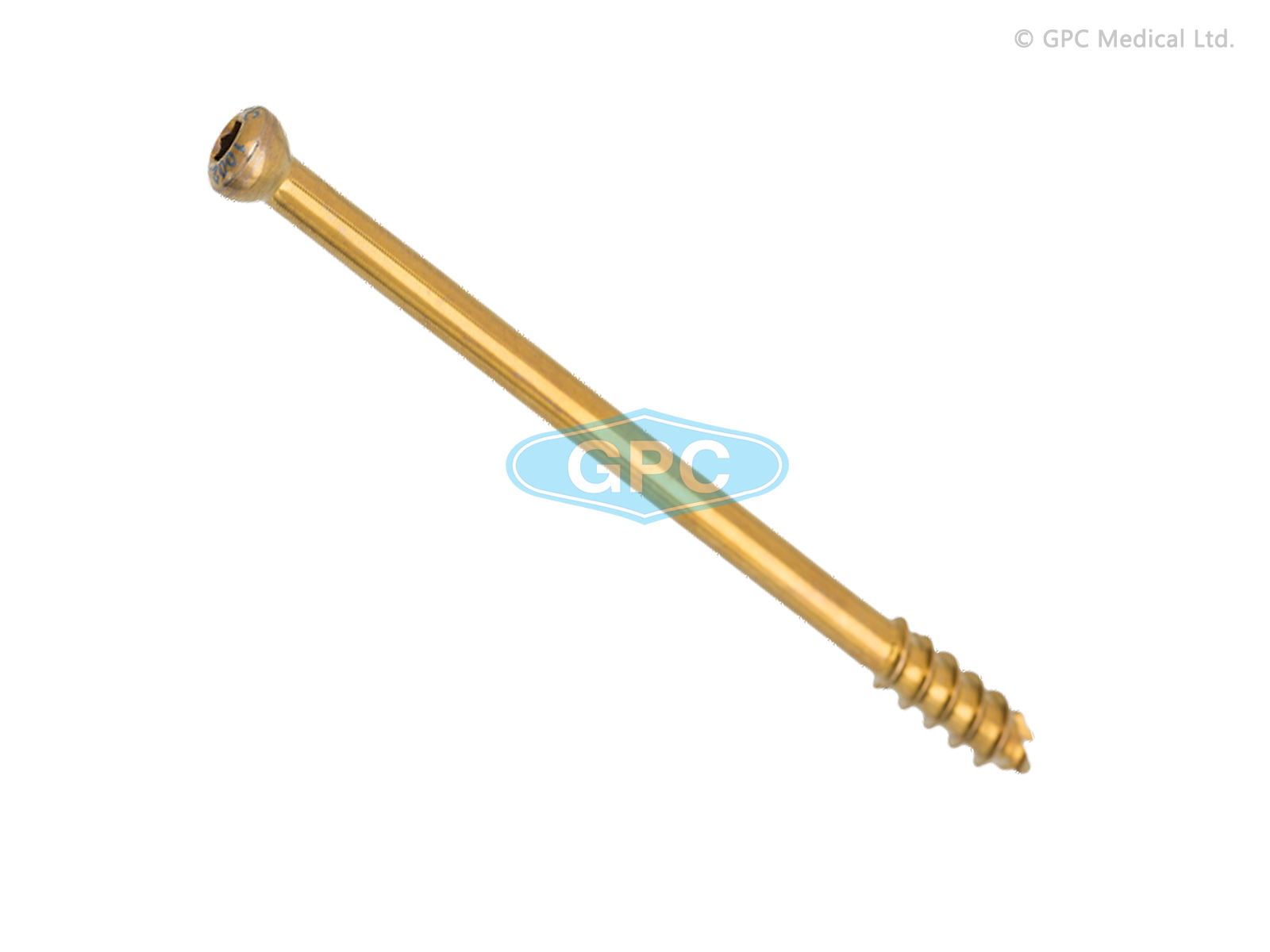 Small Cannulated Cancellous Screw 4.0mm, Hexagonal Socket, Short Thread