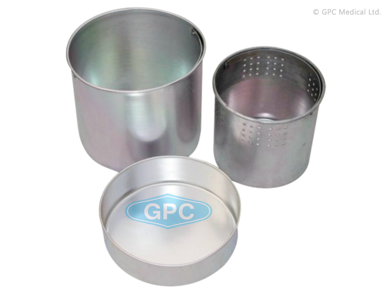 Cestas y contenedores para instrumentos de aluminio