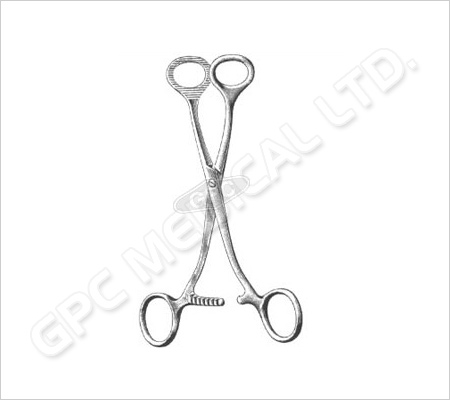 Tongue Holding Forceps (Collin) : 17cm