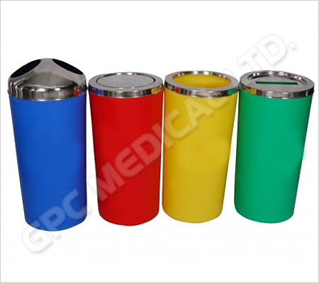 Colour Coded Plastic Dustbin 60L