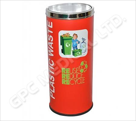 Coloured Recycle Bin Steel 86L