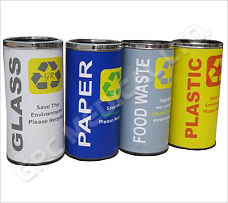 Coloured SS Waste Bin 31L