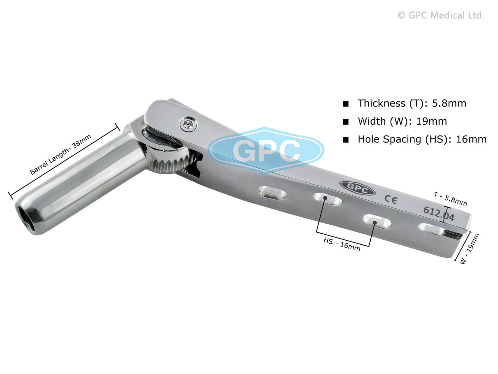 DHS Barrel Plate DCP Holes - Variable Angle