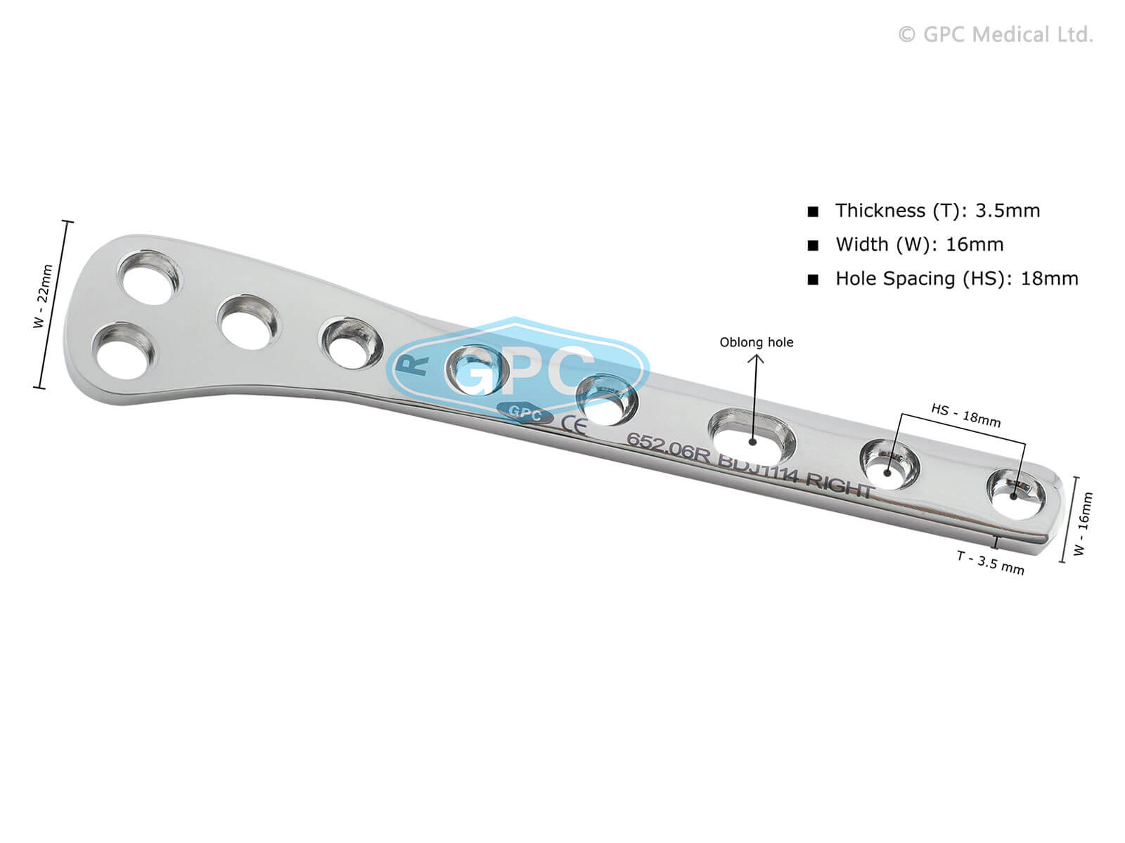 Distal Tibia Bone Plate