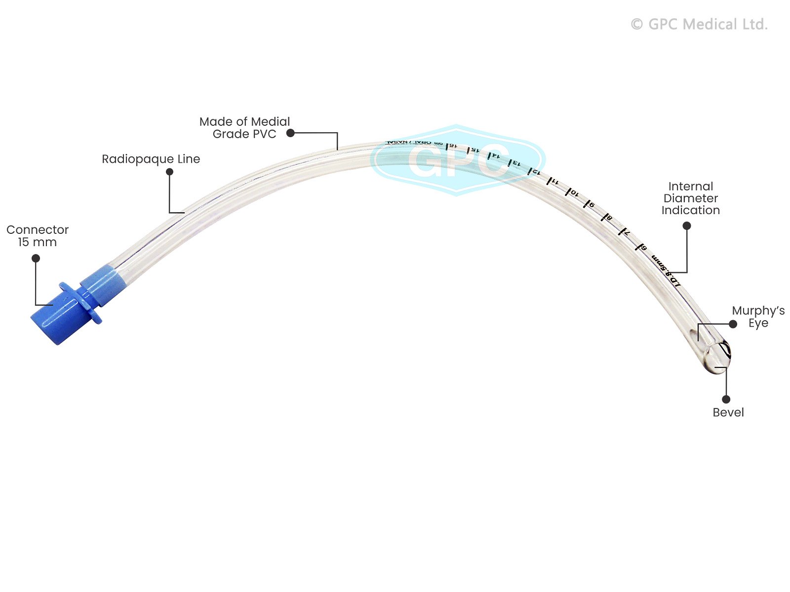 EndoTracheal Tube UnCuffed (Nasal/Oral)