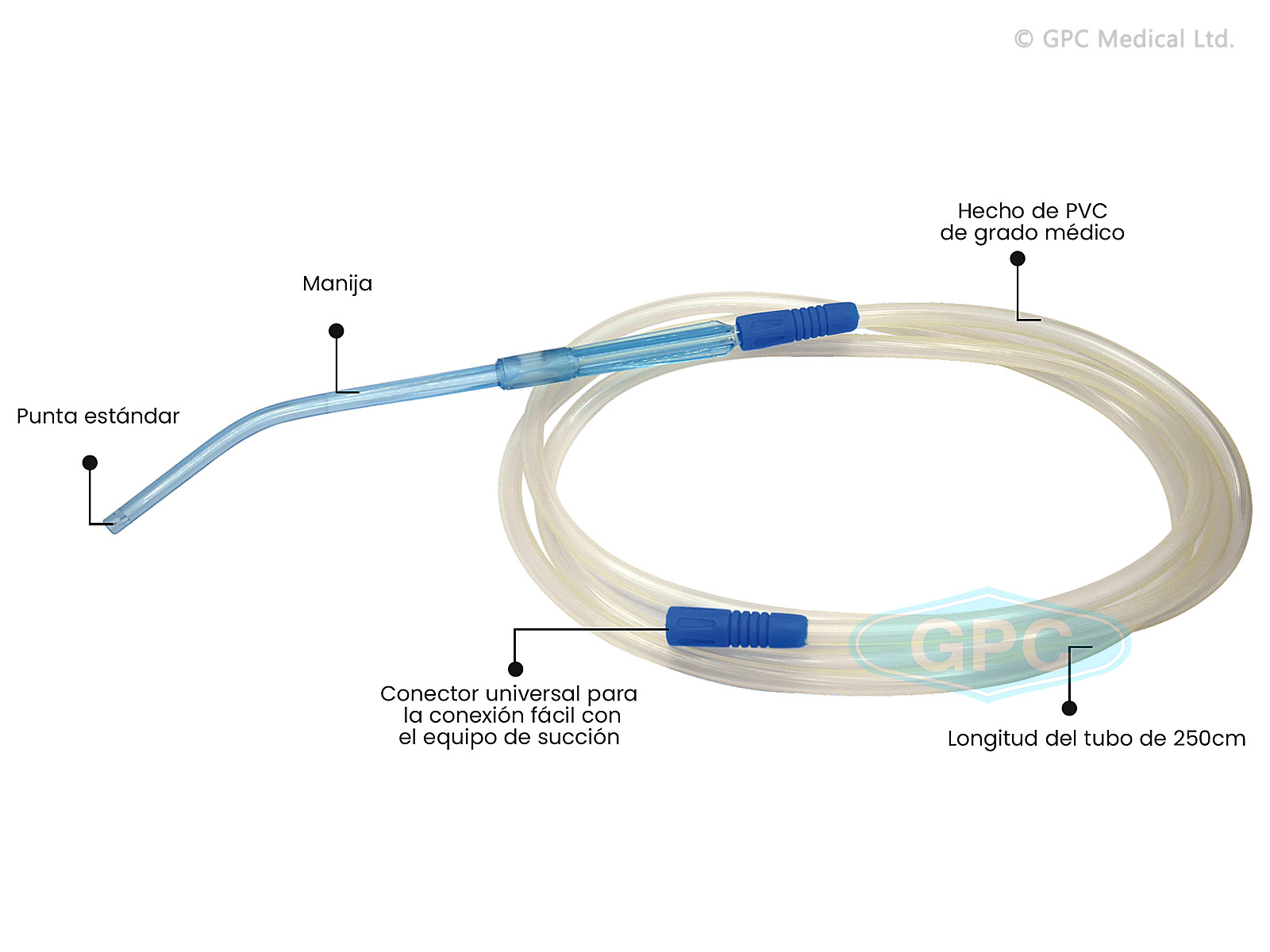 EQUIPO DE SUCCIÓN YANKAUER CON MANIJA ESTÁNDAR