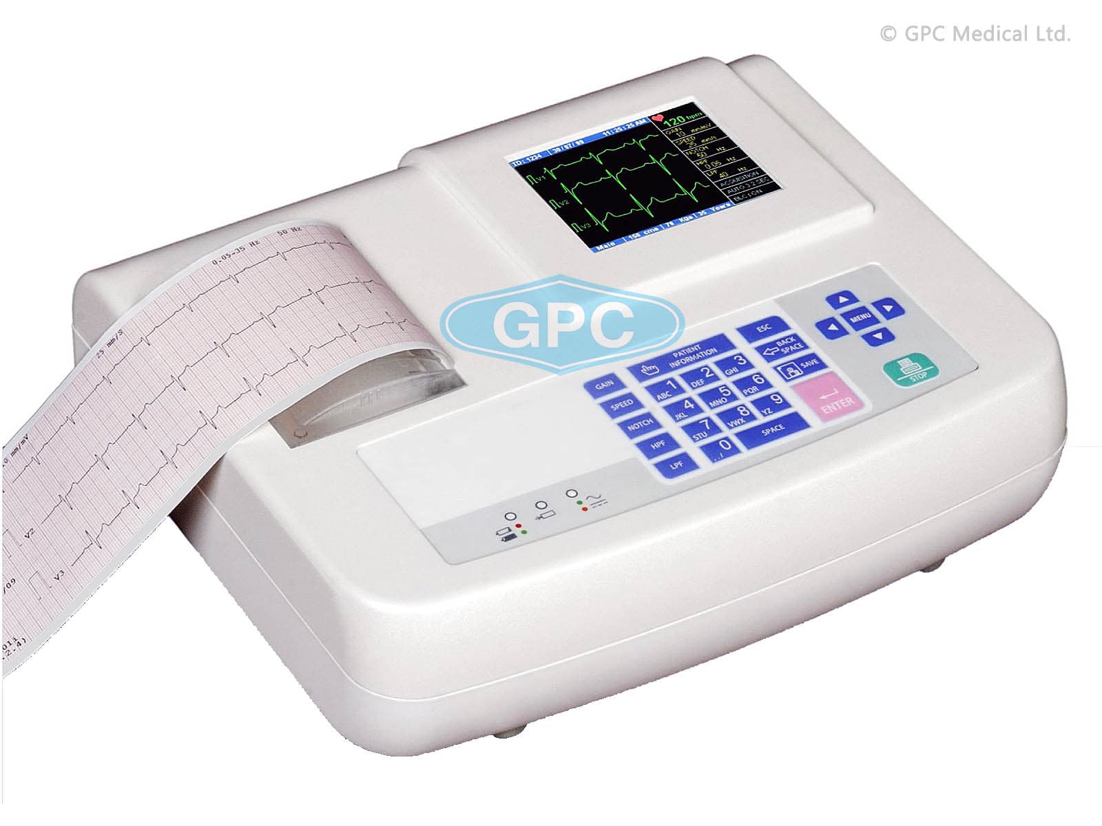 Electrocardiograph- Three Channel