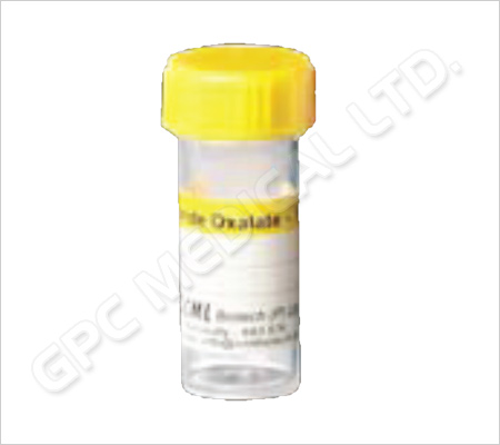 Fluoride Oxalate Vials (Yellow Caps)
