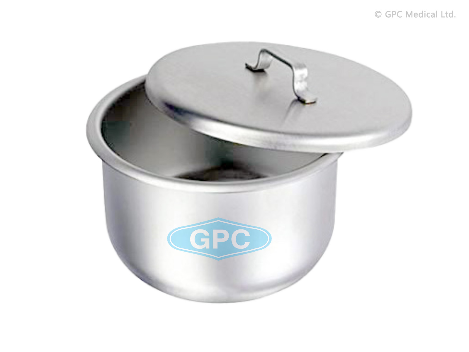 Gallipots, en forme de coupe, avec couvercle