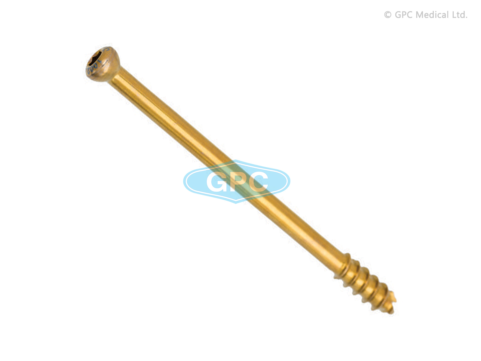 Large Cannulated Cancellous Screw 7.0mm, Hexagonal Socket, 16mm threaded.