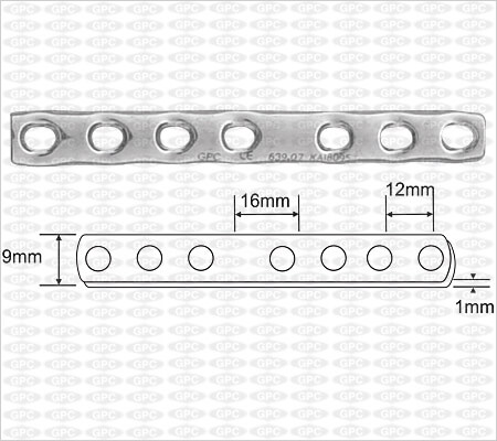 One Third Tubular Plates with Collar