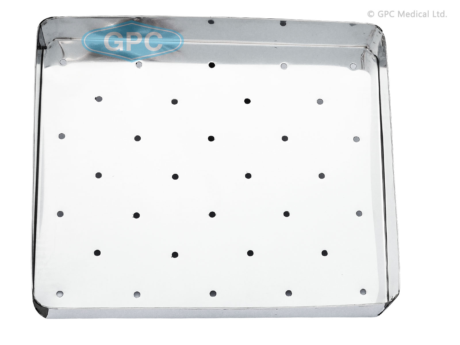 Perforated Instrument tray without cover