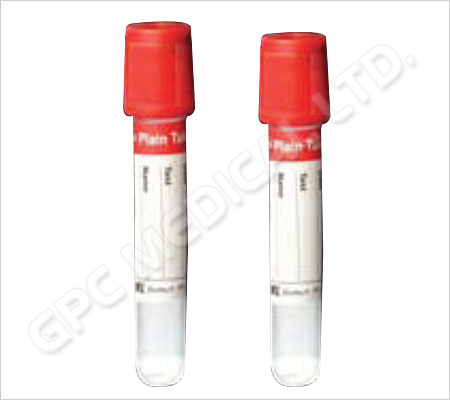 Plain Tubes (Serum Tubes) Without Additives