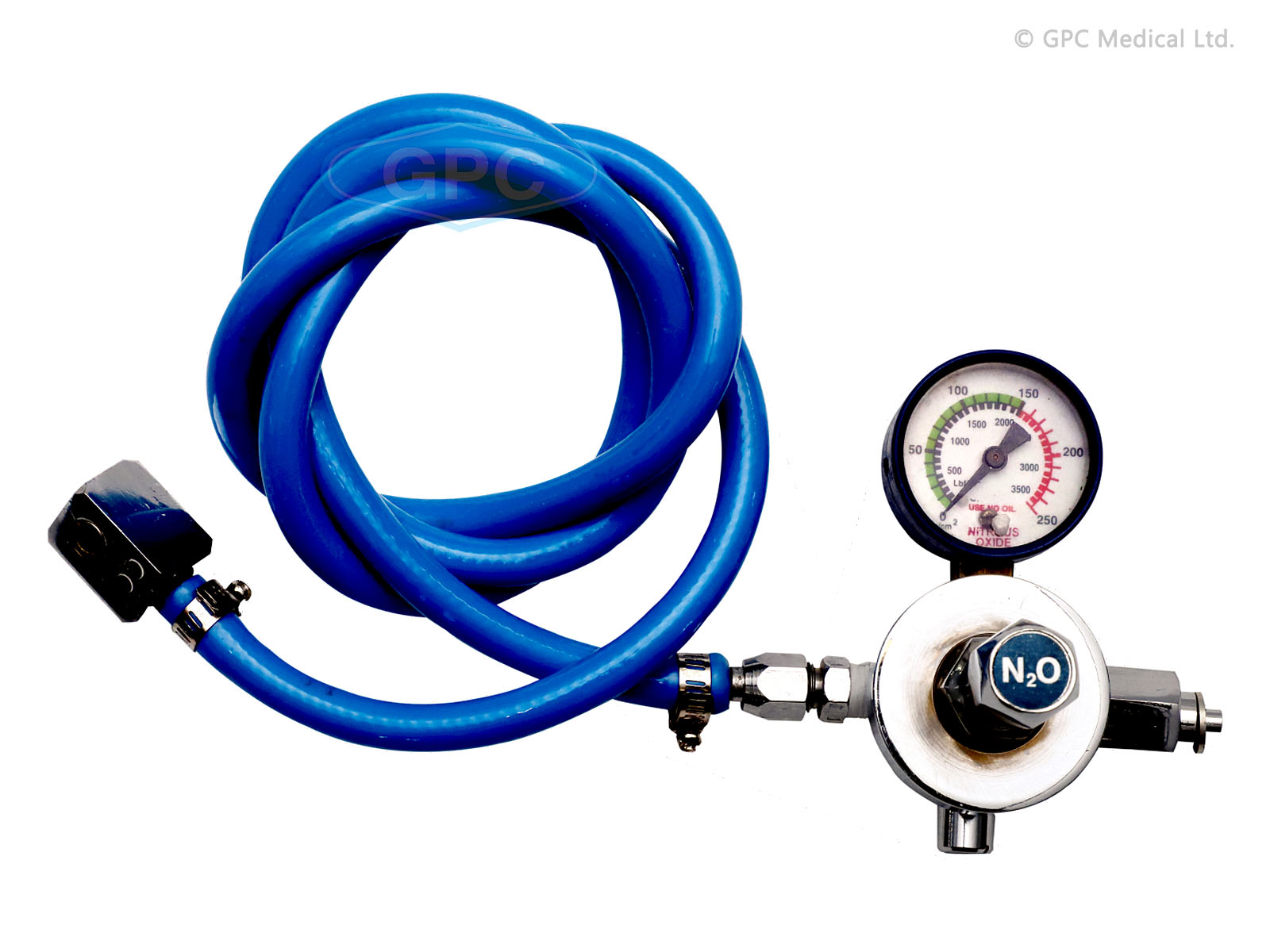 Regulador de una etapa, solo calibrador con válvula con sistema de seguridad tipo pin index