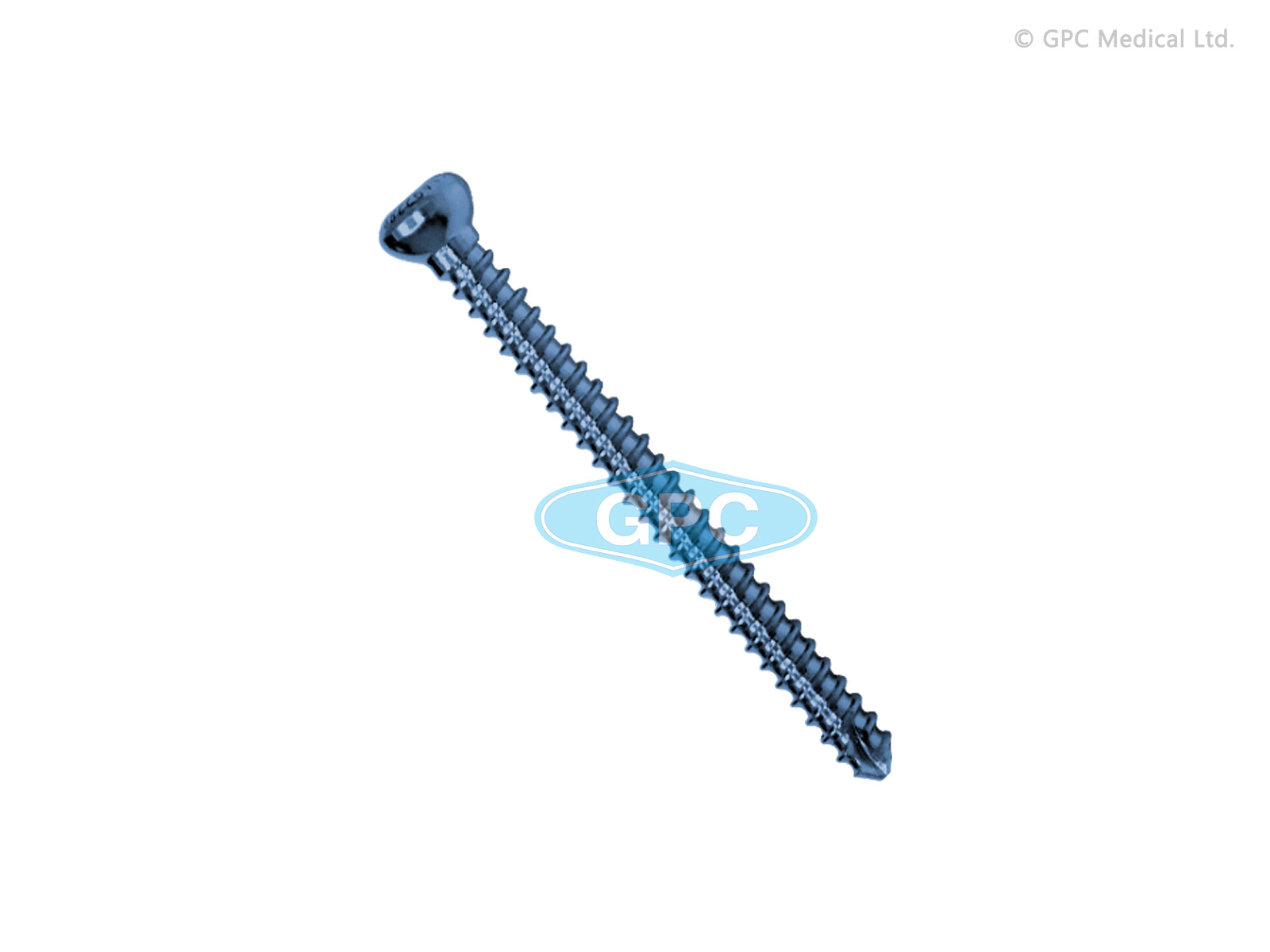 Self-Taping Cortex Screw 4.5mm, Hexagonal Socket.