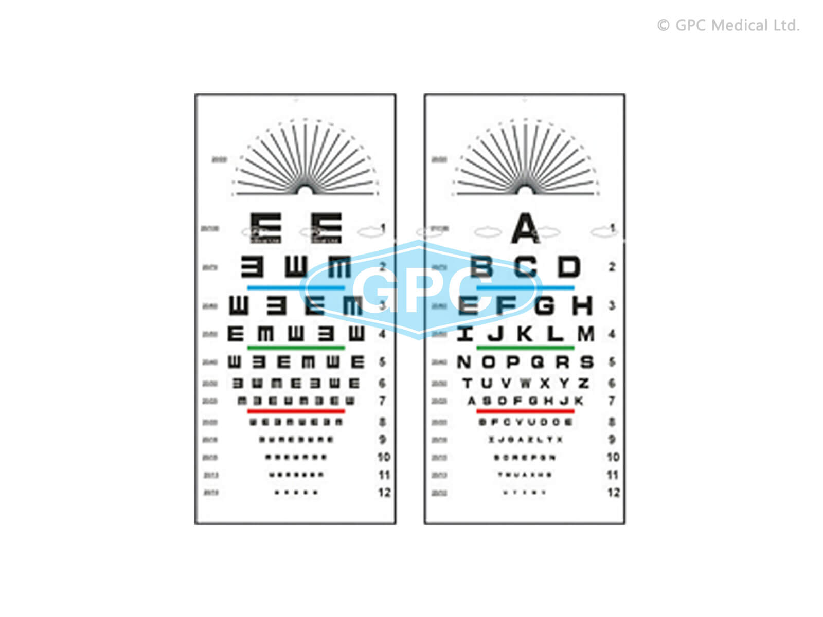 Snellen Alphabet Charts