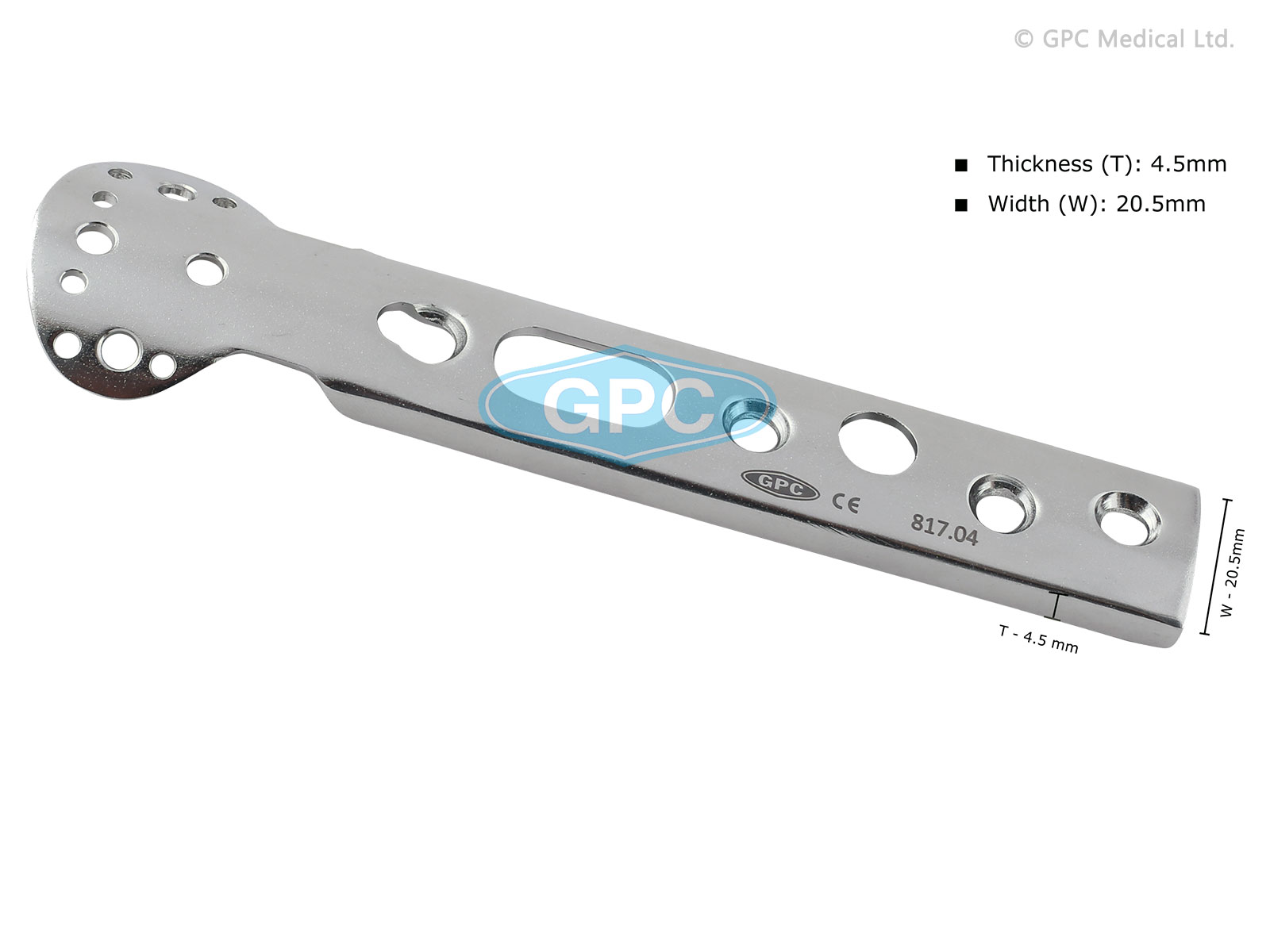 Trochanter Stablising Plate For DHS