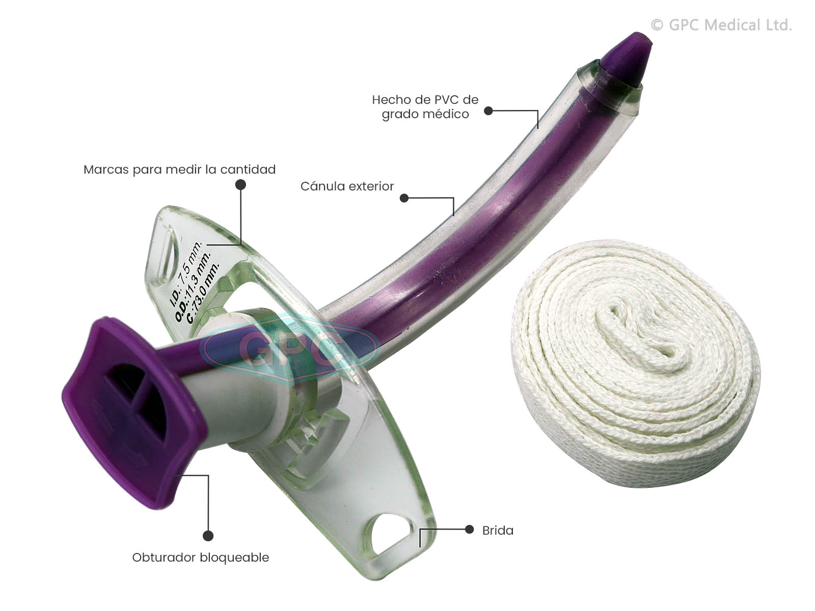 Tubo De Traqueostomía- Sin Balón O Manguito