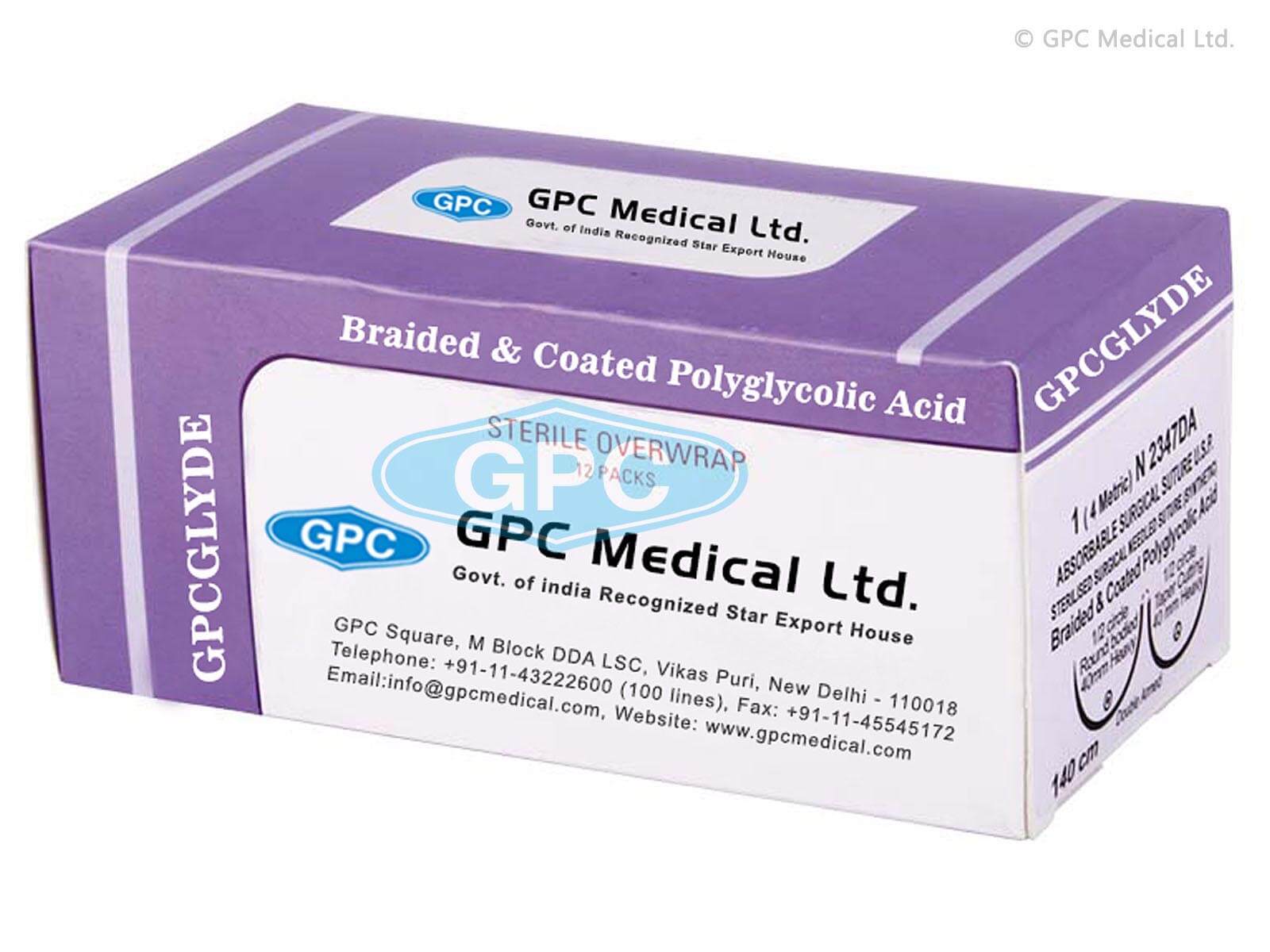 GPCGLYDE - Braided & Coated Polyglycolic Acid