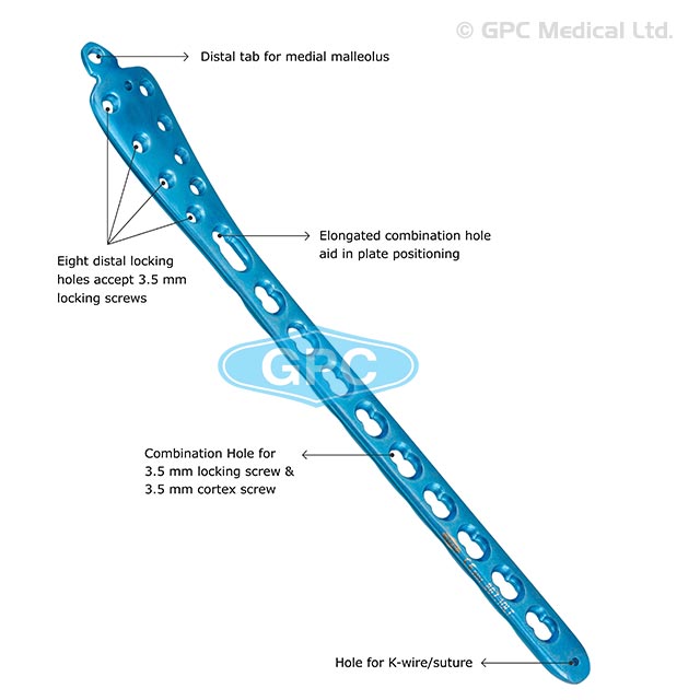 Medial Distal End Tibia Locking Plate