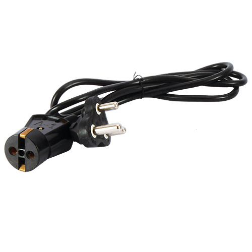 Cable eléctrico con enchufe y toma de corriente