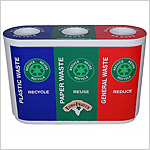 Colour Coded Recycle Bin Trio