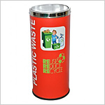 Coloured Recycle Bin Steel 86L