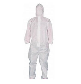 Disposable SMS coverall with hood