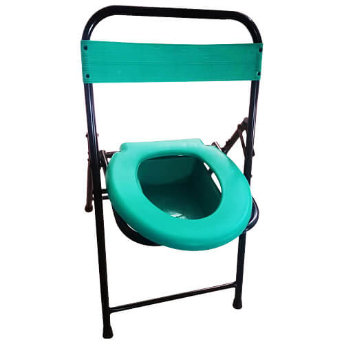 Folding Commode Chair With Back