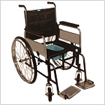 Invalid Wheel Chair (Folding) With Commode