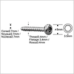 Locking Bolts 3.4mm