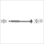 Malleolar Screw 3.5mm, Hexagonal Socket