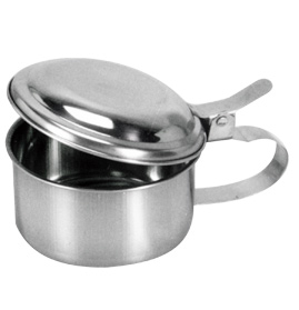 Sputum Mugs with cover, Stainless Steel