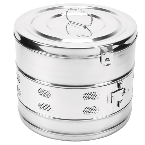 Tambor para apósitos (sin borde) con filtros aterales y de fondo