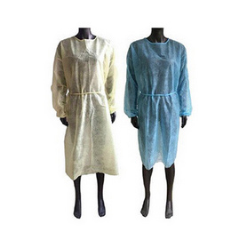 Waterproof PP+PE Isolation Gown with Knitted Cuff