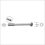 Cannulated Cancellous Screw 4.5mm, Partially Threaded, Hexagonal Socket