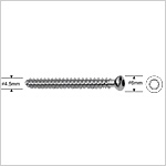 Cannulated Cancellous Screw 4.5mm, Fully Threaded, Hexagonal Socket