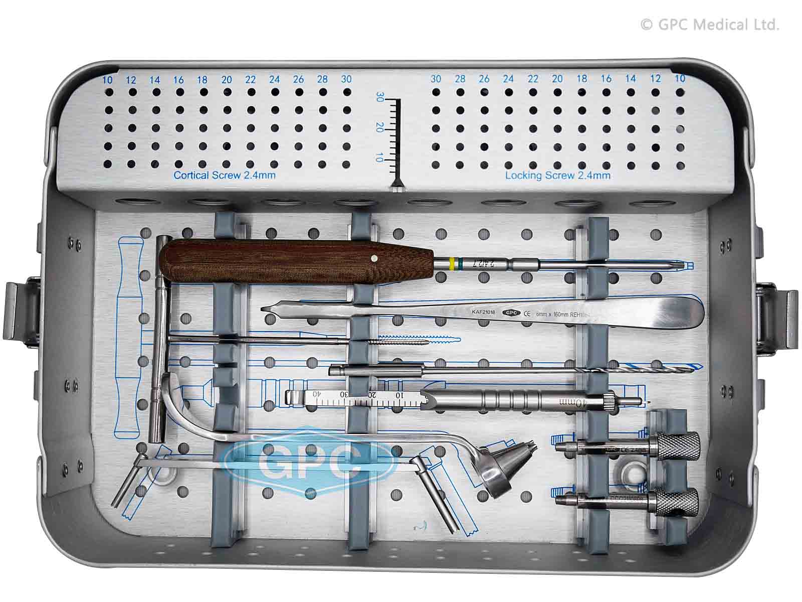 2.4mm Basic Distal Radius Implant and Instrument Set